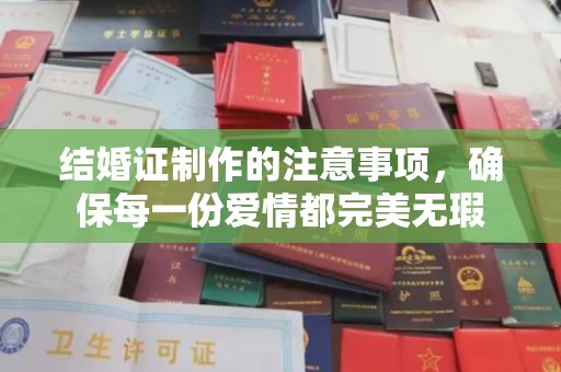 七台河结婚证制作的注意事项，确保每一份爱情都完美无瑕